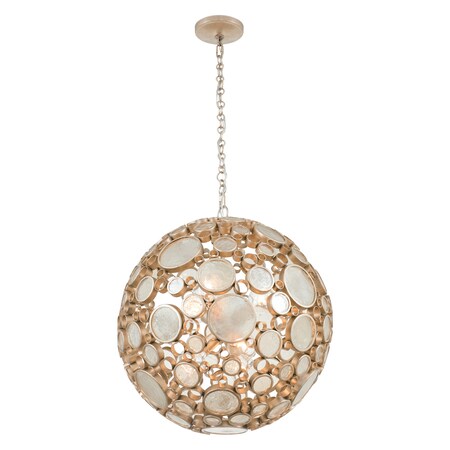 Varaluz Fascination 6-Lt Orb Pendant - Zen Gold 265P06ZG